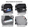 Mochila Bandolera De Doble Capa Para Senderismo Gris Mosiso 1