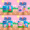 Diseños Plantillas Vectores Sublimar Tazas Peppa Pig George 6