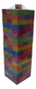 Juego Torre Apilable Madera De Colores 40 Cm Alto Con Dado 1