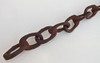 Antiga Corrente De Grilhão - 18 Elos Irregulares Em Aço 1 Antiga Corrente De Grilhão - 18 Elos Irregulares Em Aço 1