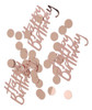 Confete De Aniversário 100g Rose Gold Happy Round Para Menin 5
