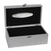 Mode Home Glitter Leather Rectangle Cajas De Pañuelos De Mad 2