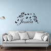 Vinilo Decorativo Pared [1f9zgqte] Jessica Nombre 3
