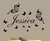 Vinilo Decorativo Pared [1f9zgqte] Jessica Nombre 4