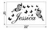 Vinilo Decorativo Pared [1f9zgqte] Jessica Nombre 5