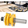 Porta De Gabinete Rail Stile Router Bit Empilhada Com Haste 7