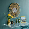 Vintiquewise Decorativo Tejido Papel Cuerda Forma Redonda Ba 4