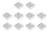 Uxcell 6x14x14mm Disipador Térmico De Aluminio En Tono Plate 0