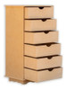 Organizador 6 Gavetas Mdf Cru Decoração Casa 1 Organizador 6 Gavetas Mdf Cru Decoração Casa 1