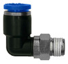 Conector Codo Neumático Rosca 1/4 - Tubo 4mm X1u 0