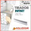 Tirador Euro Aluminio Mueble Puerta Cajon Infinit 180x24/160 1