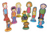 La Familia 10 Figuras Madera Juego Roles Emociones Didactic 0