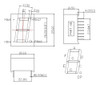 Kit 10 Peças Display Led 1 Digito 0,80 Vermelho Catodo 2