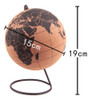 Globo Giratório De Madeira De Cortiça Mapeia O Mundo Da Deco 2