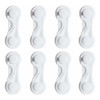 Trabas De Seguridad Para Muebles (pack De 8, Blanco) 0
