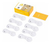 Trabas De Seguridad Para Muebles (pack De 8, Blanco) 4