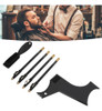 Kit De Modelos De Estêncil Para Modelagem De Guia De Barba S 6