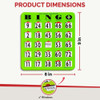 Tarjetas De Bingo Grandes Con Ventana, 25 Unidades, Verde 3 Tarjetas De Bingo Grandes Con Ventana, 25 Unidades, Verde 3