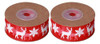 Fita De Embrulho De Presente, 2 Rolos, Natal, Estampa Larga, 4 Fita De Embrulho De Presente, 2 Rolos, Natal, Estampa Larga, 4