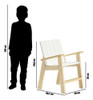 Poltrona Infantil Castelo Casatema Natural/branco Aj 6