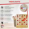 Tarjetas De Bingo Con Ventanas, Paquete De 10, Marrón 3 Tarjetas De Bingo Con Ventanas, Paquete De 10, Marrón 3