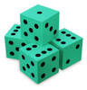 Shappy 4 Cubos De Dados De Espuma De 3.5 Pulgadas, 0