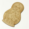 Mamushka Rusa  10 Cm Alto - Fibrofacil - X 12 Unidades 1