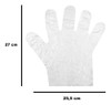 Luva Plástica Descartável Transparente Manicure 100 Unidades 1