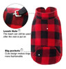 Kooltail Plaid Perro Polar Chaleco Ropa Con Bolsillo Mascota 4