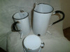 Conjunto Antiguo Esmaltado Blanco 4