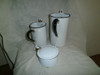 Conjunto Antiguo Esmaltado Blanco 5