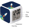 Cointone Led Despertador Rocket Space Pattern Creative Desk 3