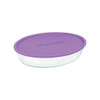 Asadera Vidrio Marinex Oval Con Tapa 1600 Ml 1