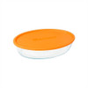 Asadera Vidrio Marinex Oval Con Tapa 1600 Ml 2