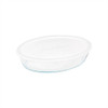 Asadera Vidrio Marinex Oval Con Tapa 1600 Ml 3
