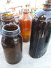 Lote De Frascos Antiguos De Farmacia Marrones 0