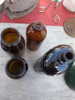 Lote De Frascos Antiguos De Farmacia Marrones 2