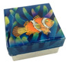 Pez Payaso Capiz Cascara Caja De Recuerdos 3 X 3 0