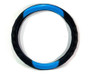 Cubre Volante Pvc Negro + Carbono Azul 38cm Calidad Cv408 1