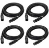 Cable Dmx De 10 Pies / 3,04 M, 4 Paquetes De Cables Dmx Eyes 0