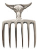Garfo 6 Dentes Pente Para Churrasco Alumínio + Madeira 4