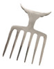 Garfo 6 Dentes Pente Para Churrasco Alumínio + Madeira 5