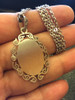 Luli Medalla Colgante Virgen Maria Acero Cadena Unisex 2