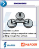 Sopapa Triple Ventosa Harden 100 Kg Aluminio Para Vidriero 3