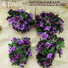 4 Piezas De 33 Pies De Rosas Falsas De Vid, Plantas, Flores 4