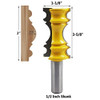Yakamoz 12inch Shank Crown Molding Router Bit 1