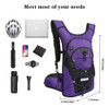 Mochila Senderismo Violeta Impermeable Hidratacion 3l 7