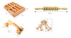Set Masajeadores X4 Rodillo Madera Multifuncion Circulacion 1