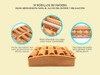 Set Masajeadores X4 Rodillo Madera Multifuncion Circulacion 7