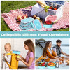 8 Recipientes Plegables Silicona Almacenamiento Alimentos Re 6